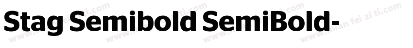 Stag Semibold SemiBold字体转换